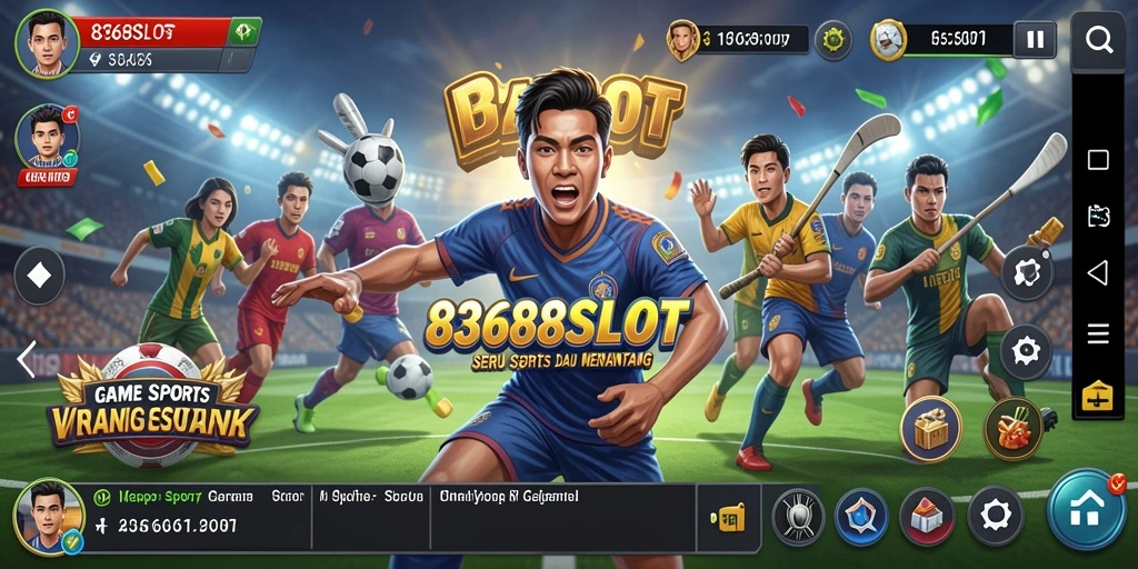 Screenshot utama 8368SLOT menampilkan aksi seru dalam olahraga yang intens.
