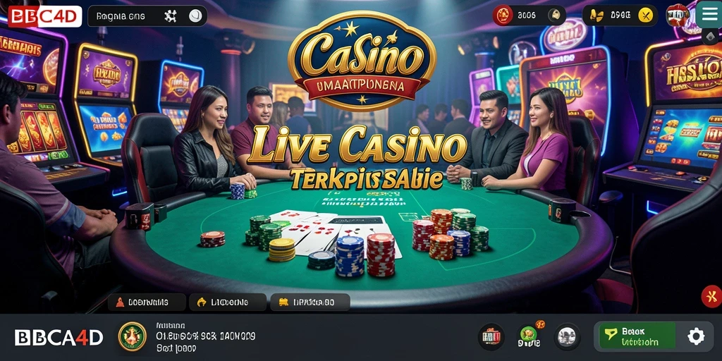 Tampilan menarik dari permainan Live Casino BBCA4D di smartphone.