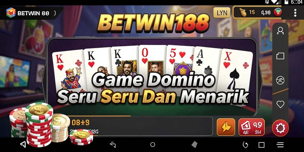 Tampilan permainan Domino yang seru dan menarik dalam BETWIN188.