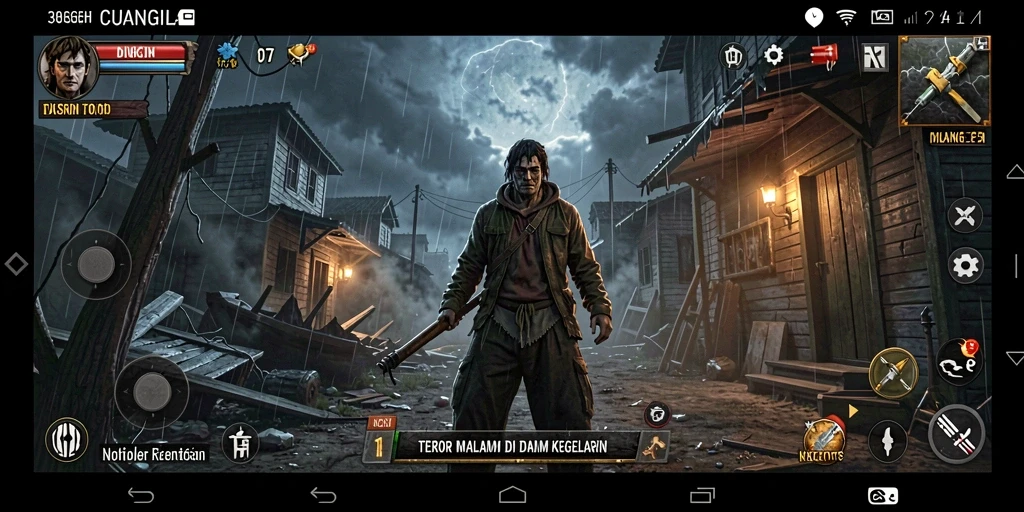 Screenshot utama CUANGILA yang menampilkan momen menegangkan gameplay.