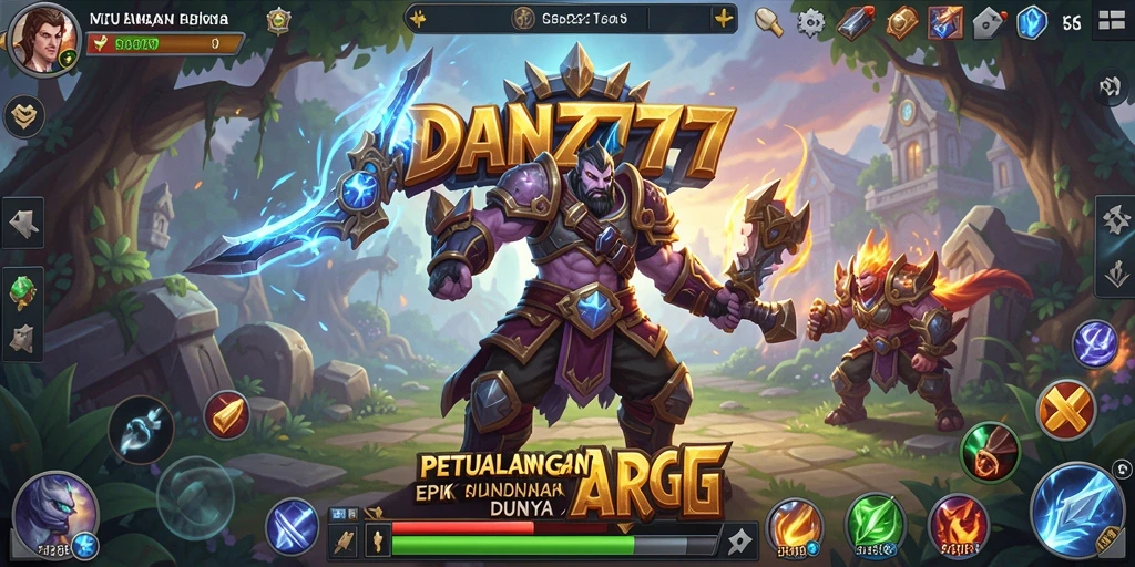 Tangkapan layar dari gameplay <strong>DAN777</strong> menampilkan aksi seru dalam pertempuran ARPG.
