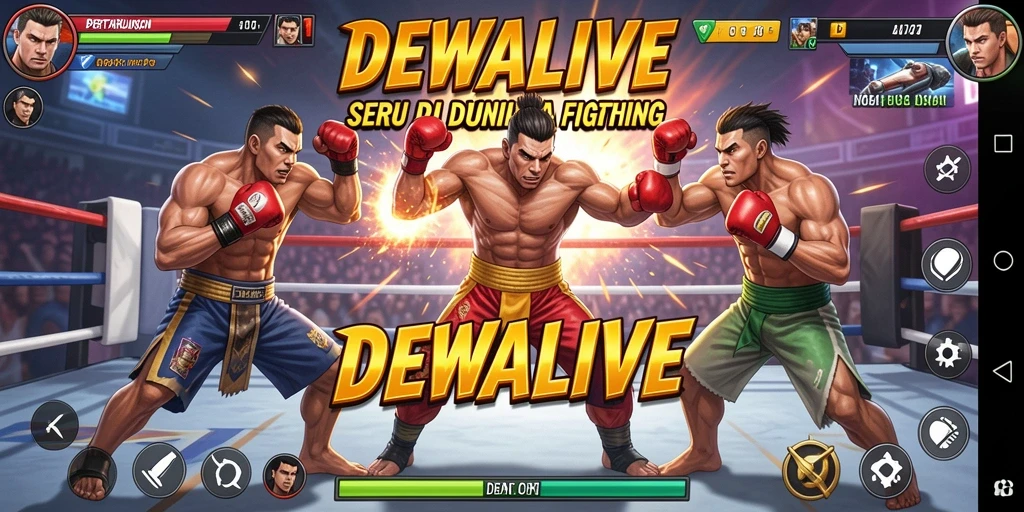 Screenshot DEWALIVE menampilkan aksi pertarungan yang intens dan mendebarkan.
