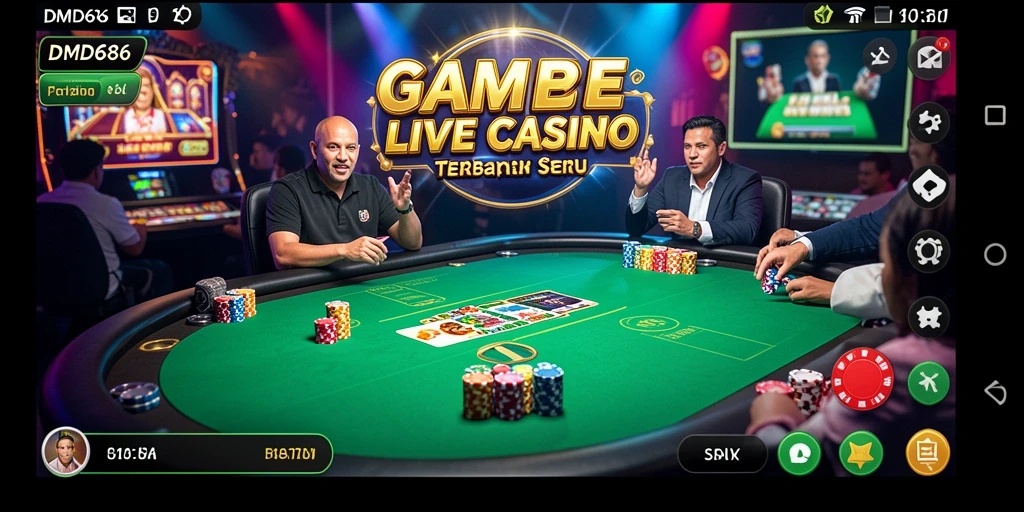 Tampilan gameplay DMD686 yang mengasyikkan di Live Casino.