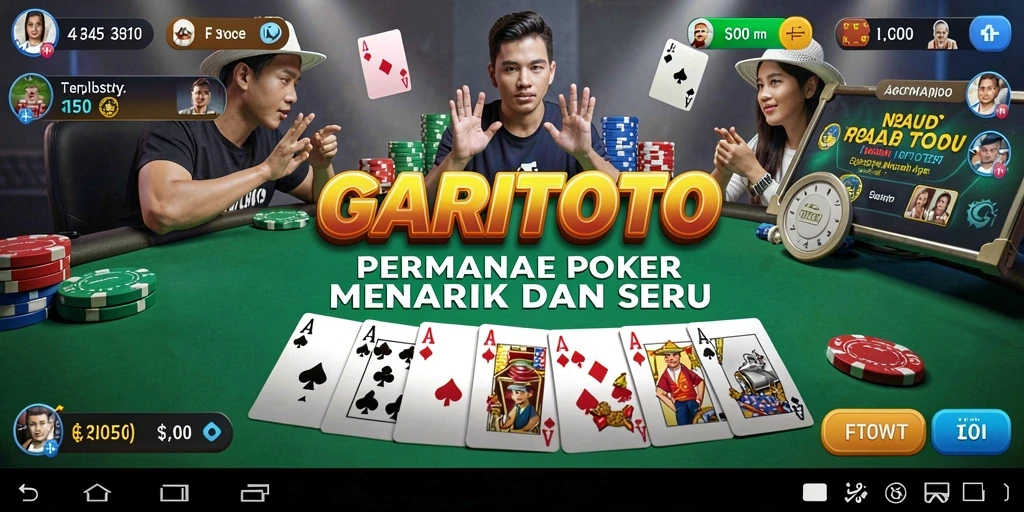 Tampilan gameplay Poker GARITOTO yang mengasyikkan dan penuh aksi.