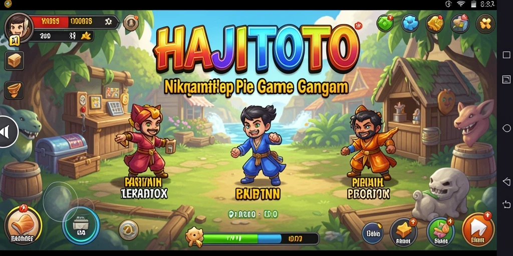Tampilan gameplay menarik dan penuh aksi di HAJITOTO.