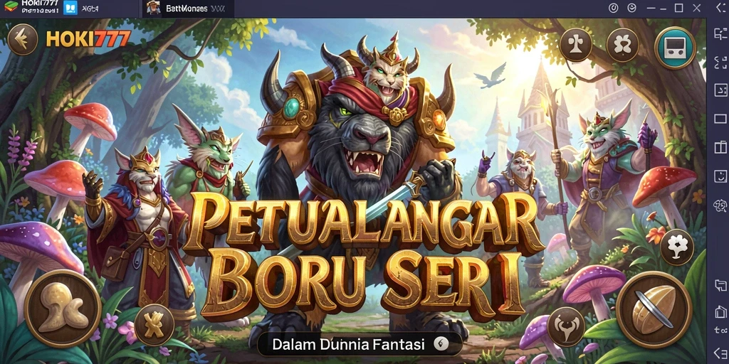 Screenshot menampilkan aksi seru dalam gameplay HOKI777.