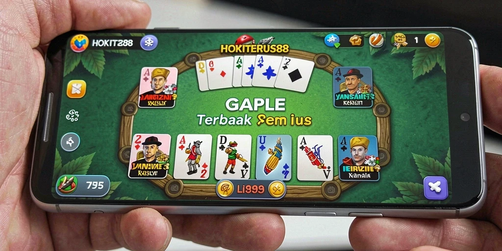 Screenshot HOKITERUS88 menampilkan gameplay seru Gaple.