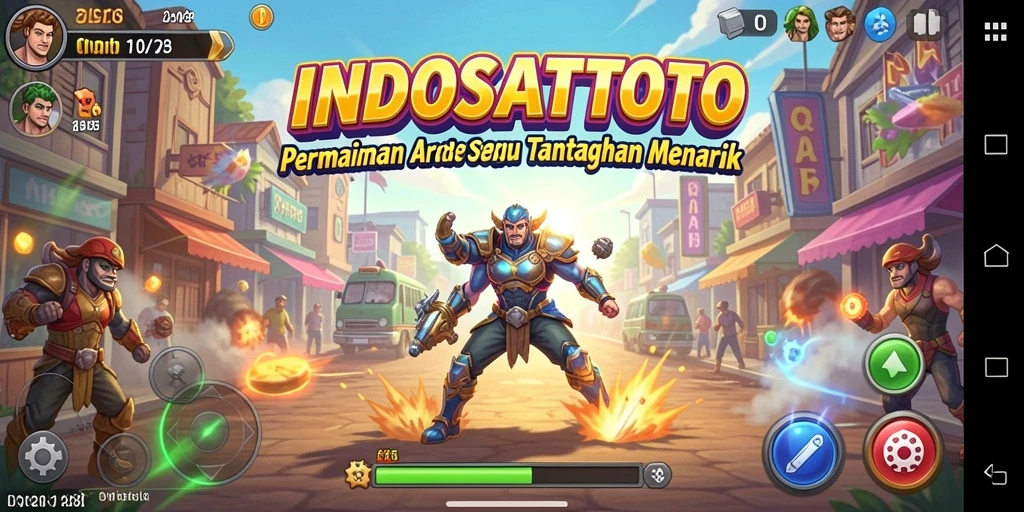 Tampilan gameplay INDOSATTOTO yang seru dan penuh warna.