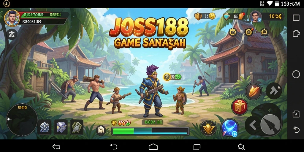 Tampilan gameplay JOSS188 yang penuh warna dan menarik.