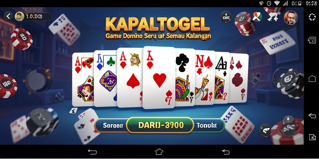 Tampilan menarik saat bermain Domino di KAPALTOGEL.