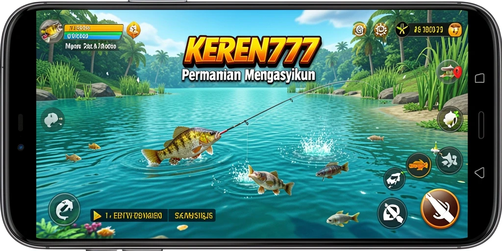 Tangkapan ikan yang besar dalam gameplay KEREN777.