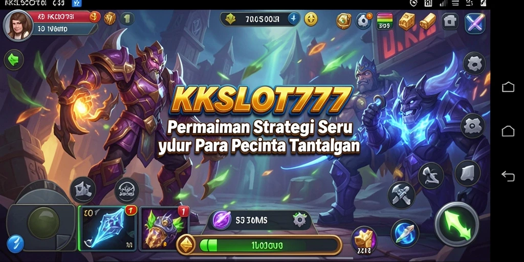 Screenshot KKSLOT777 menunjukkan momen intens dalam gameplay Strategi.