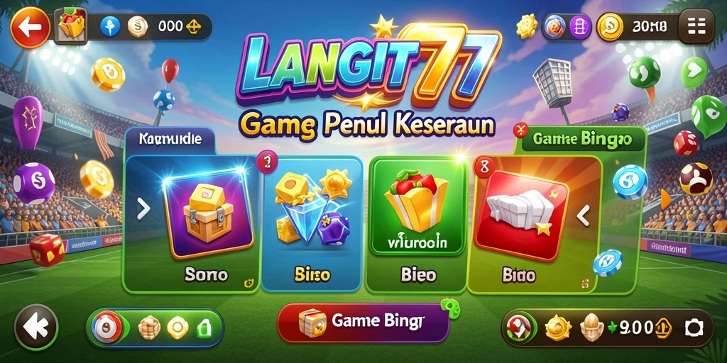 Tampilan gameplay Bingo yang seru dan interaktif di LANGIT777.