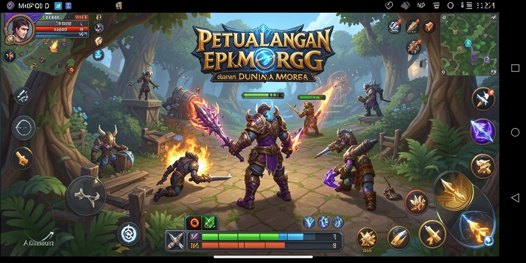 Tampilan gameplay MPOID yang penuh aksi dan petualangan epik.