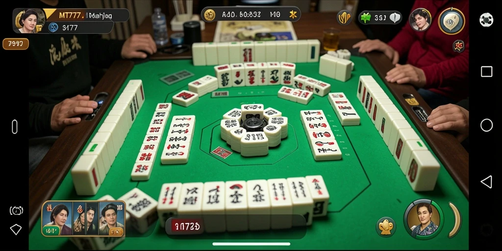Tangkapan layar MT777 menampilkan gameplay Mahjong yang seru dan menarik.