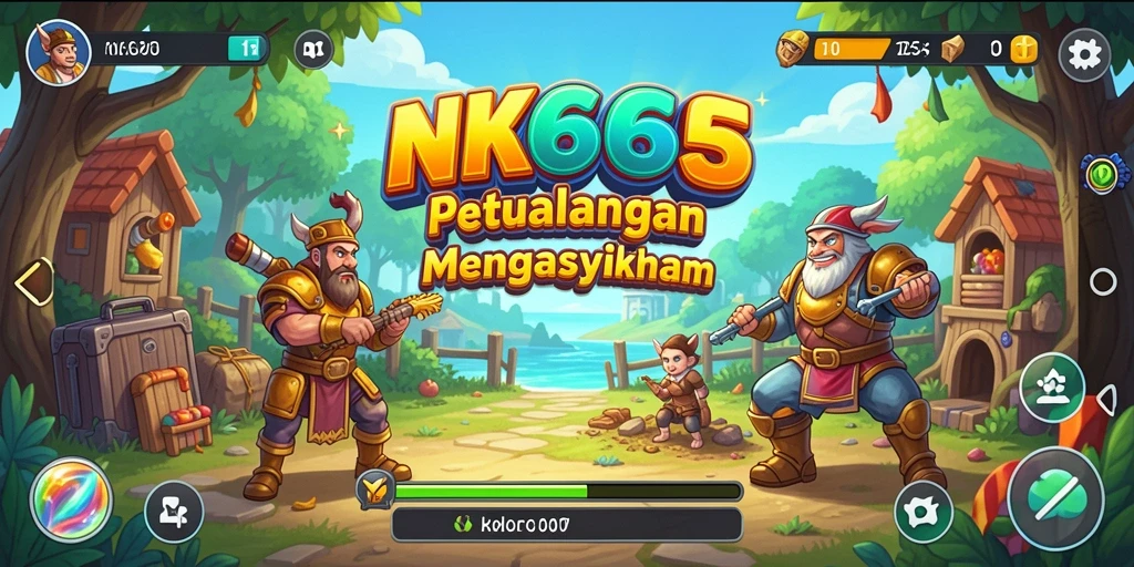 Gambaran gameplay seru NK666 dalam suasana arcade yang penuh tantangan.