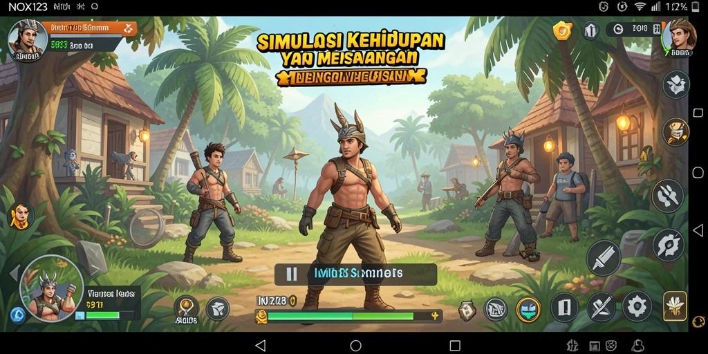 Tangkapan layar utama menunjukkan gameplay menarik dari NOX123.