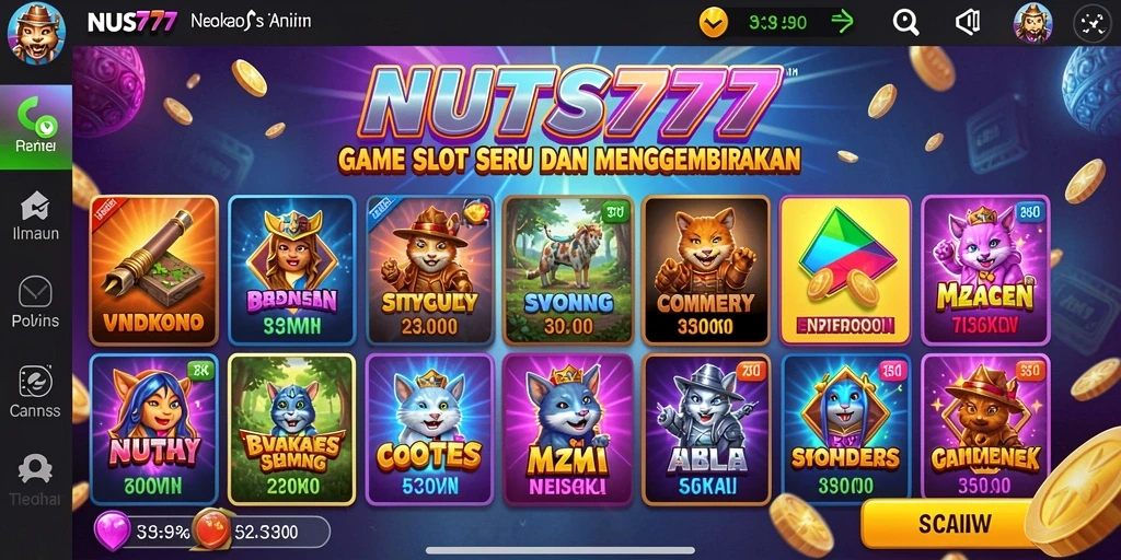 Tampilan menarik dari gameplay Slot di NUTS777.