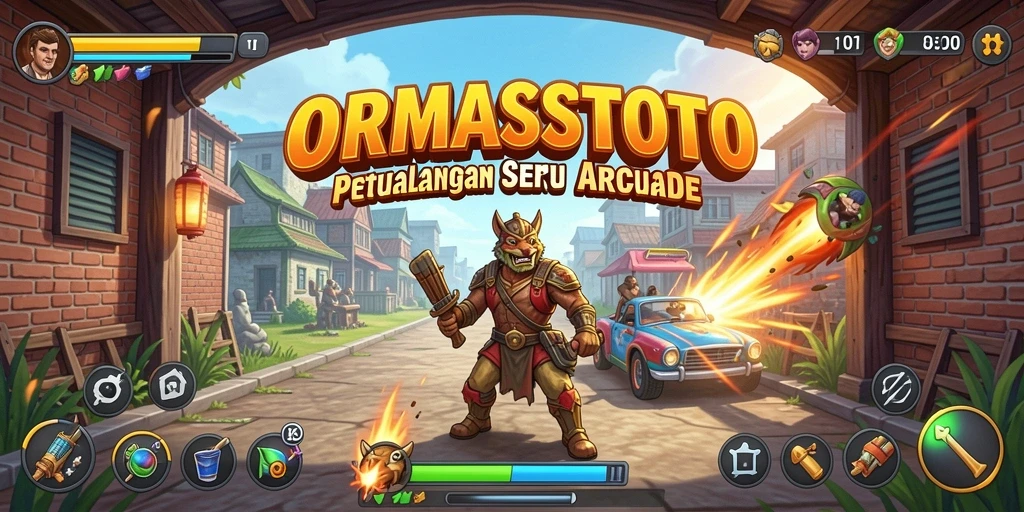 Gambaran gameplay seru ORMASSTOTO saat pemain menjalani tantangan Arcade.