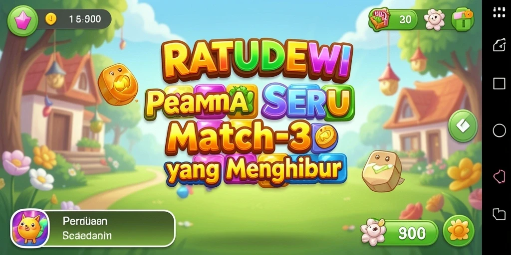 Tampilan gameplay seru dalam RATUDEWI yang menantang.