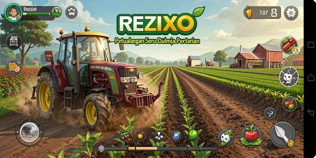 Tampilan gameplay yang menarik dan interaktif di REZIXO.