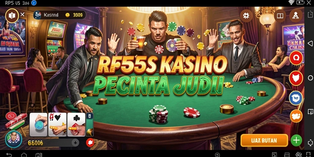 Tampilan gameplay kasino yang seru dan mendebarkan di RP55.