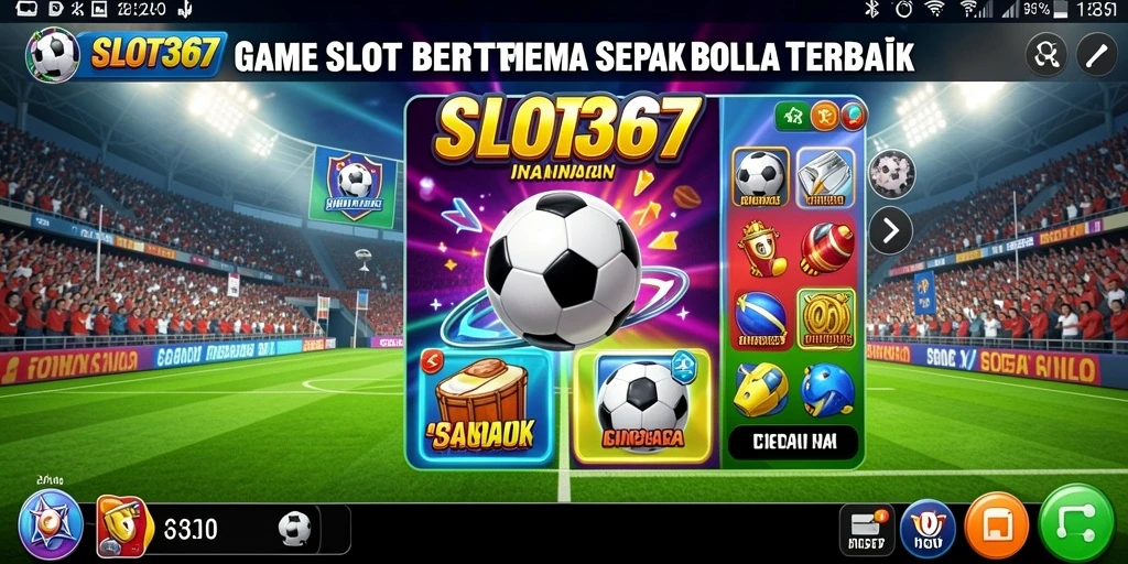 Tangkapan layar gameplay SLOT367 dengan tema sepak bola yang menarik.