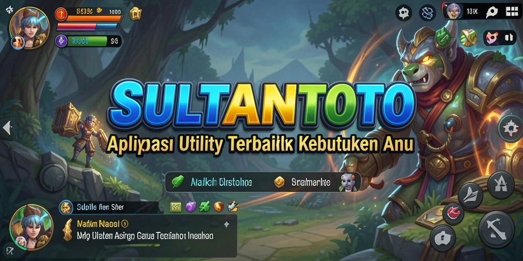 Screenshot utama SULTANTOTO yang menampilkan antarmuka aplikasi Utility.
