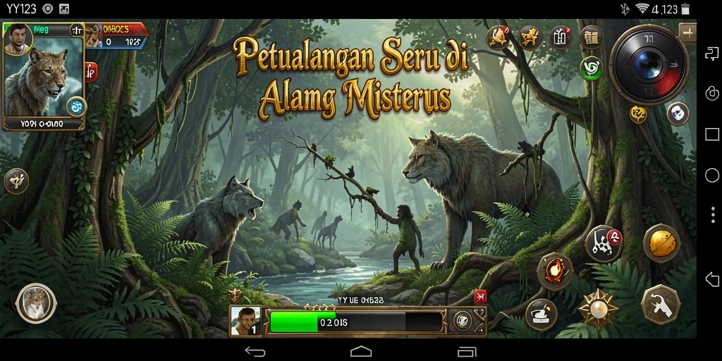 Screenshot gameplay YY123 menampilkan eksplorasi petualangan yang mengasyikkan.