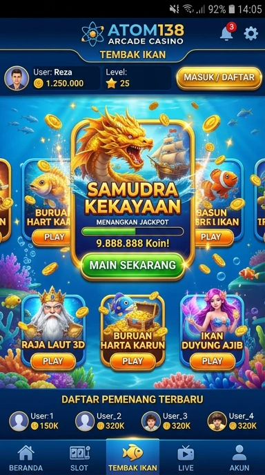 Proses unduh aplikasi di atom138 yang cepat dan aman.